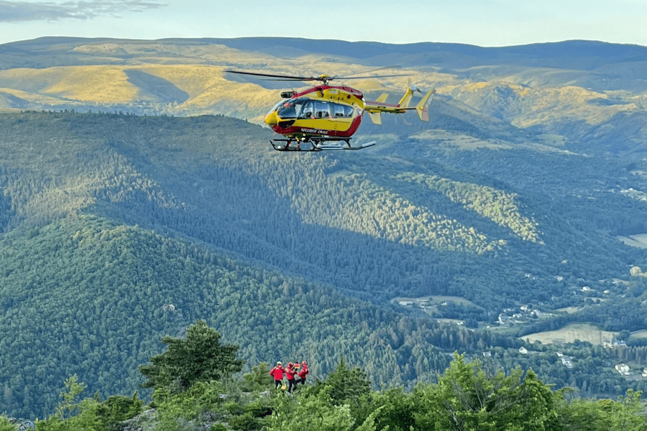 Paysage de Lozère au lever du soleil