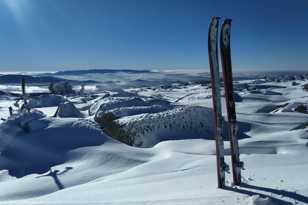 Paysage de Lozère au lever du soleil
